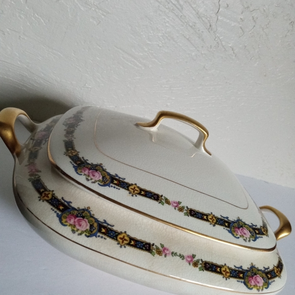 Vintage Carrollton China Floral Vegetable Serving Dish - Picture 4 of 16